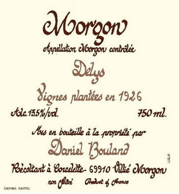 2020 Daniel Bouland Morgon Delys