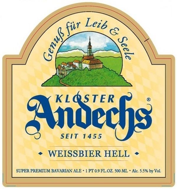 Klosterbrauerei Andechs Weissbier Hell