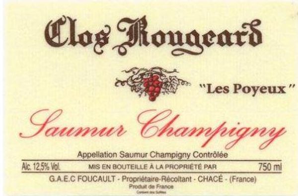 2011 Clos Rougeard Saumur-Champigny Les Poyeux