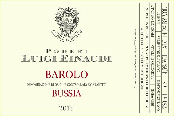 2018 Poderi Luigi Einaudi Barolo Bussia