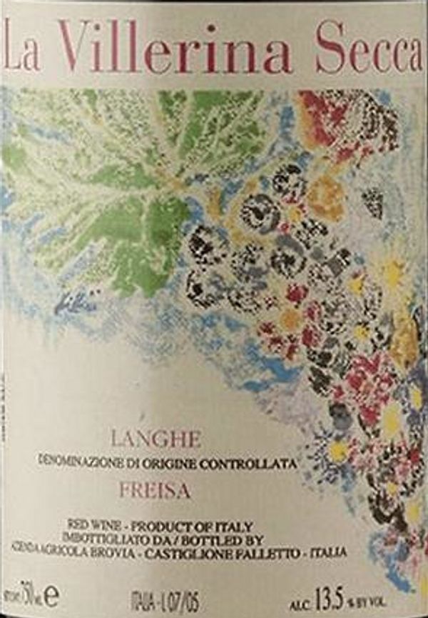 2020 Fratelli Brovia La Villerina Secca Langhe Freisa