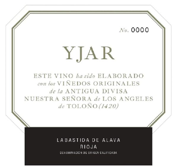 2018 Telmo Rodriguez Rioja YJAR
