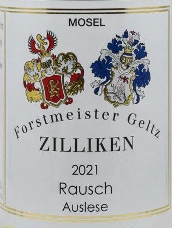 2021 Weingut Forstmeister Geltz-Zilliken Rausch Riesling Spätlese