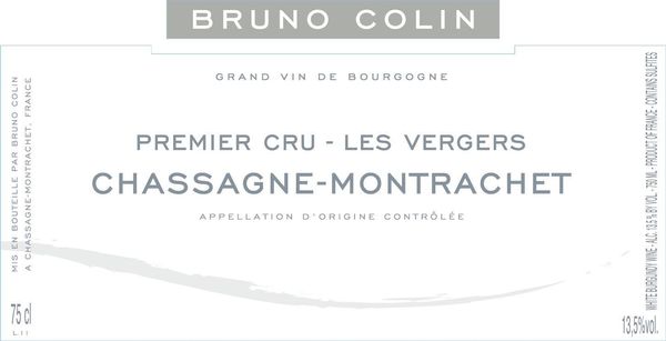 2020 Domaine Bruno Colin Chassagne-Montrachet Les Vergers