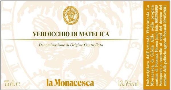 2020 Fattoria La Monacesca Verdicchio di Matelica