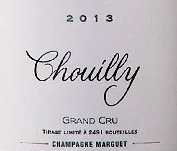 2013 Marguet Champagne Chouilly Grand Cru