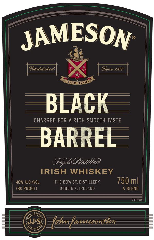 Jameson Black Barrel Irish Whiskey