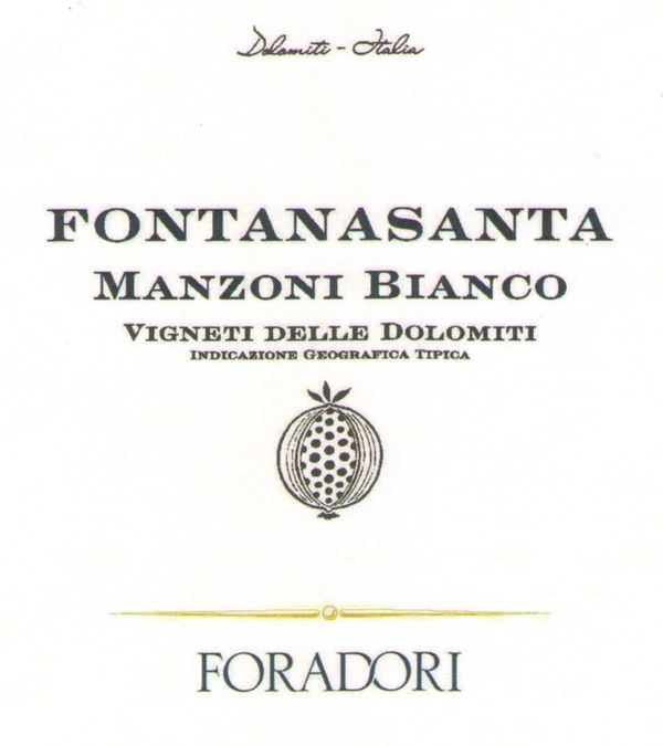 2021 Foradori Fontanasanta Manzoni Bianco
