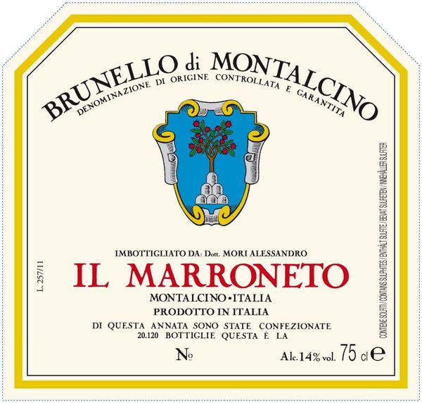 2017 Il Marroneto Brunello di Montalcino