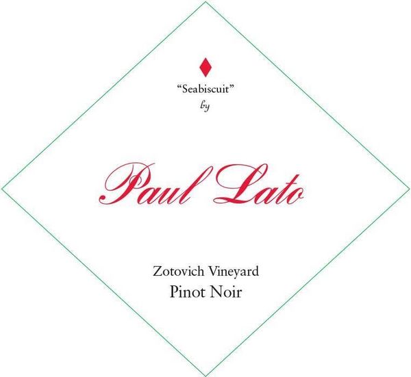 2020 Paul Lato Wines Seabiscuit Zotovich Vineyard Pinot Noir