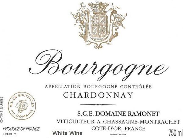 2018 Domaine Ramonet Bourgogne Chardonnay