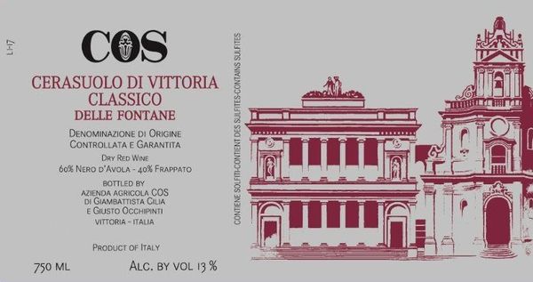 2015 Azienda Agricola COS Cerasuolo di Vittoria Classico delle Fontane