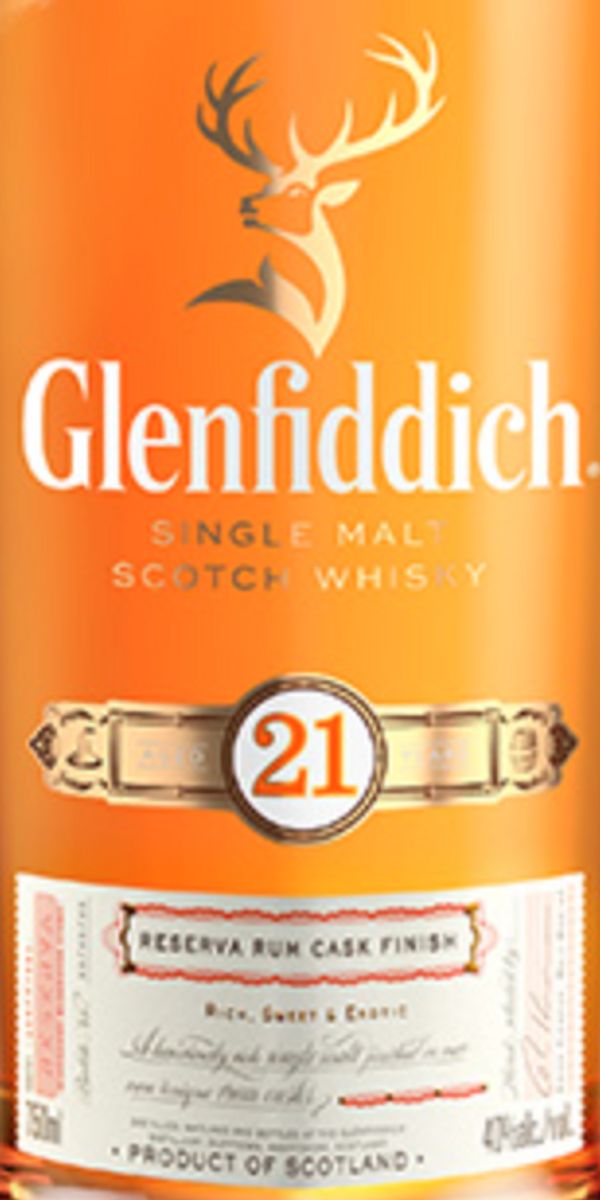 Glenfiddich 21 Year Old Reserva Rum Cask Finished Single Malt Scotch Whisky