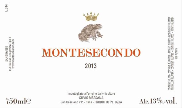 2019 Montesecondo S. Messana Garnaccia Toscana IGT