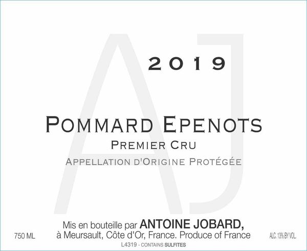 2019 Domaine Antoine Jobard Pommard Epenots