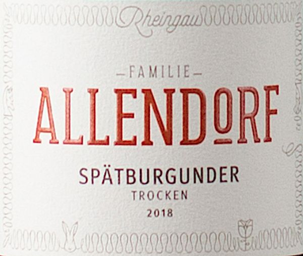 2018 Weingut Fritz Allendorf Spätburgunder Trocken
