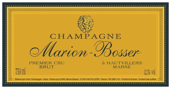 2012 Marion-Bosser Champagne Premier Cru Brut