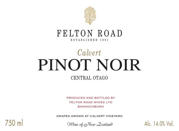 2021 Felton Road Calvert Pinot Noir
