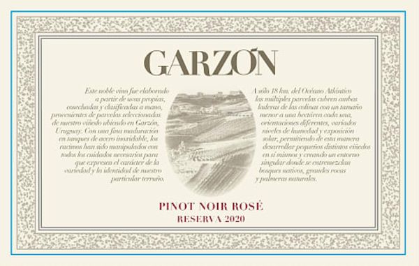 2020 Bodega Garzón Pinot Noir Rosé Reserva