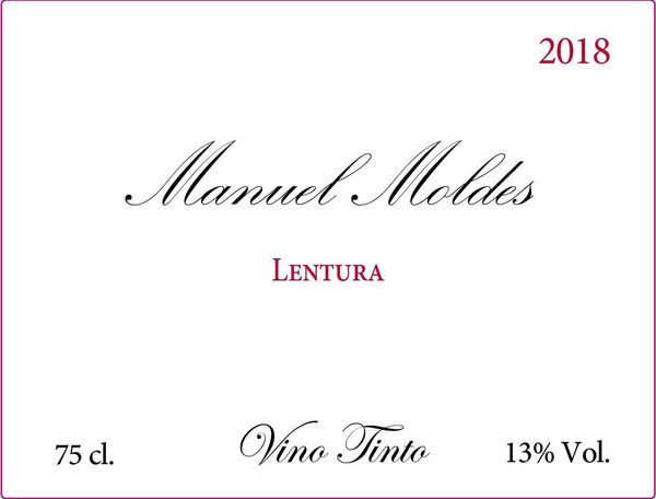 2019 Manuel Moldes Lentura Vino Tinto