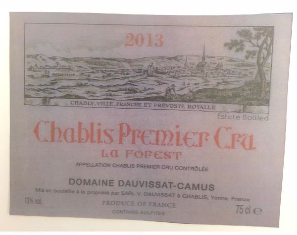 2009 Domaine Dauvissat-Camus Chablis La Forest
