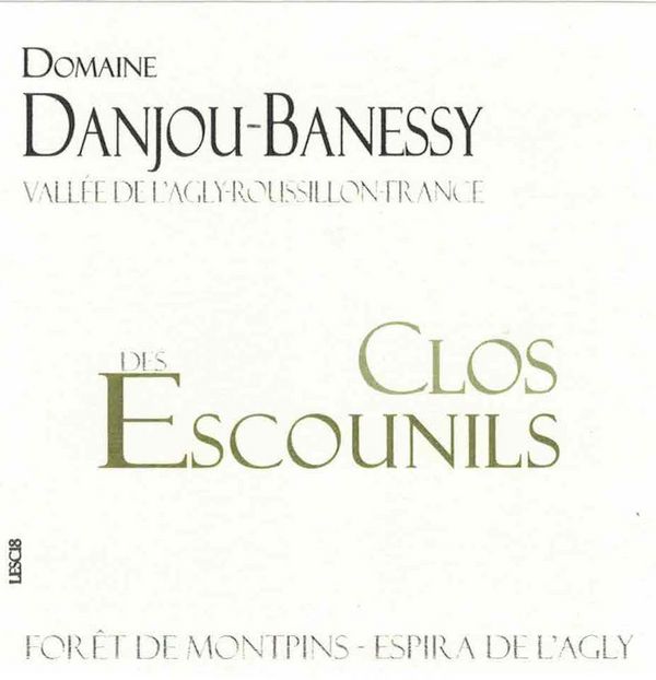 2019 Domaine Danjou-Banessy Blanc Clos des Escounils