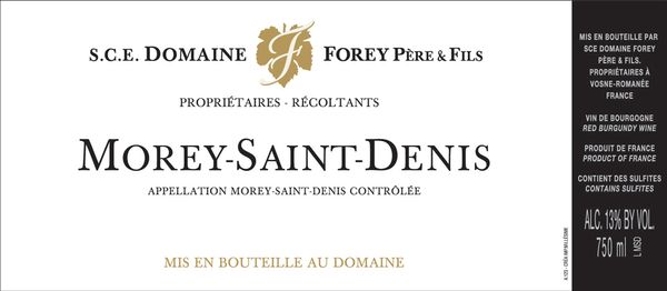 2020 Domaine Forey Père et Fils Morey St. Denis