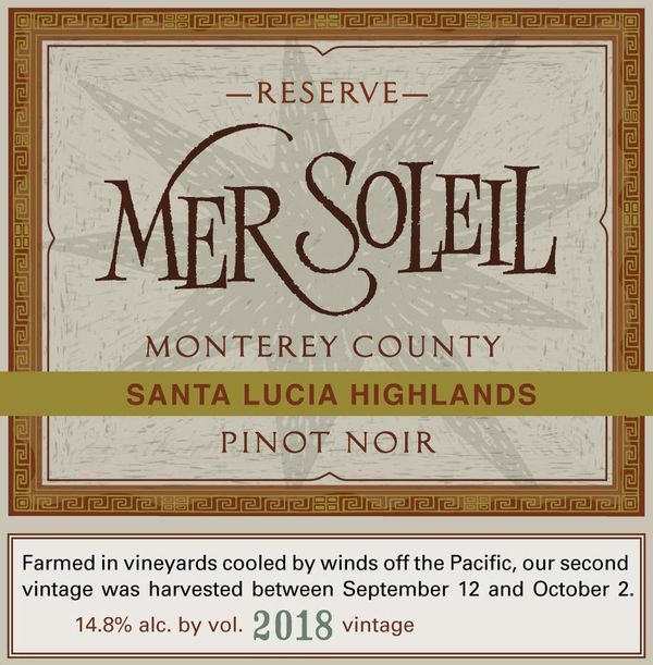 2019 Mer Soleil Santa Lucia Highlands Reserve Pinot Noir