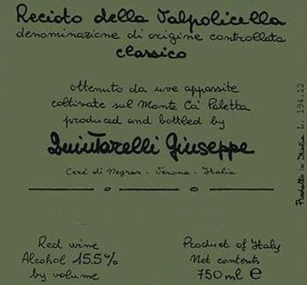 2007 Giuseppe Quintarelli Recioto della Valpolicella Classico