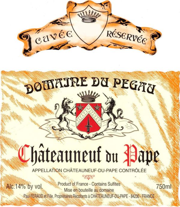 2020 Domaine du Pegau Châteauneuf-du-Pape Cuvée Réservée