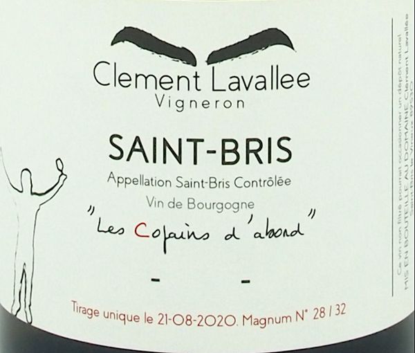 2020 Domaine Clement Lavallee Saint-Bris Les Copains d'Abord