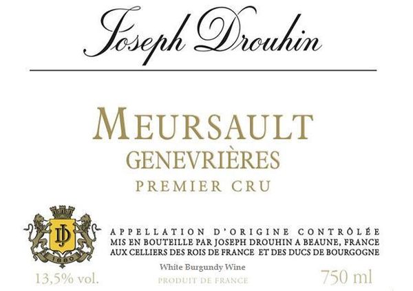 2014 Joseph Drouhin Meursault-Genevrières