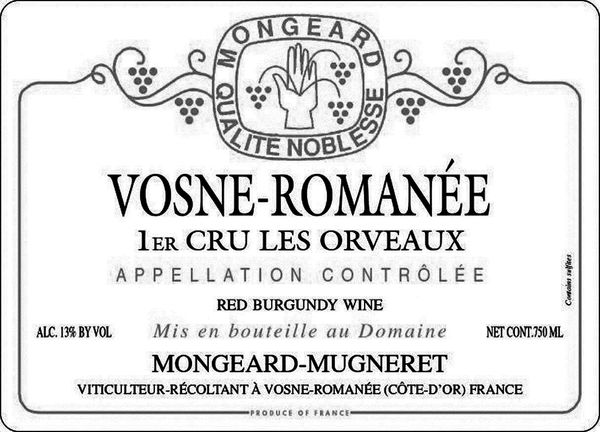 1988 Domaine Mongeard-Mugneret Vosne-Romanée Les Orveaux