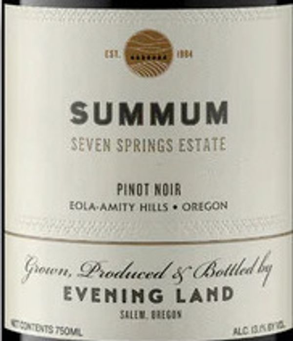 2019 Evening Land Summum Seven Springs Vineyard Pinot Noir