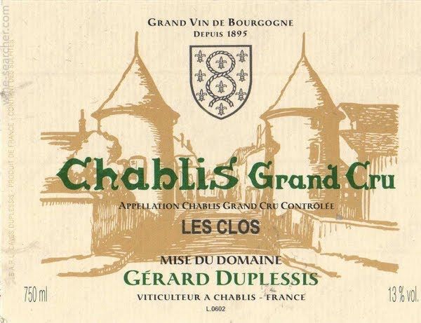 2019 Gérard Duplessis Chablis Les Clos