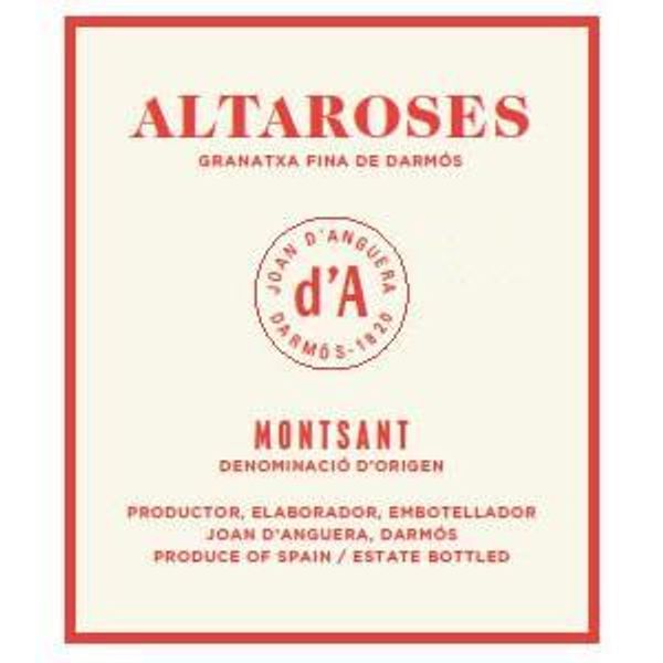 2019 Joan d'Anguera Montsant Altaroses