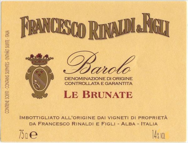 2015 Francesco Rinaldi & Figli Barolo Le Brunate