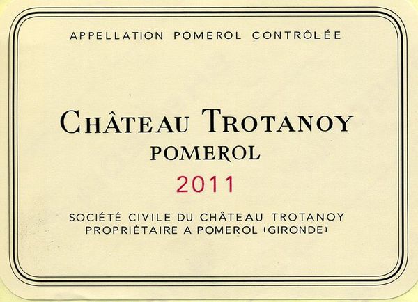 2011 Château Trotanoy Pomerol