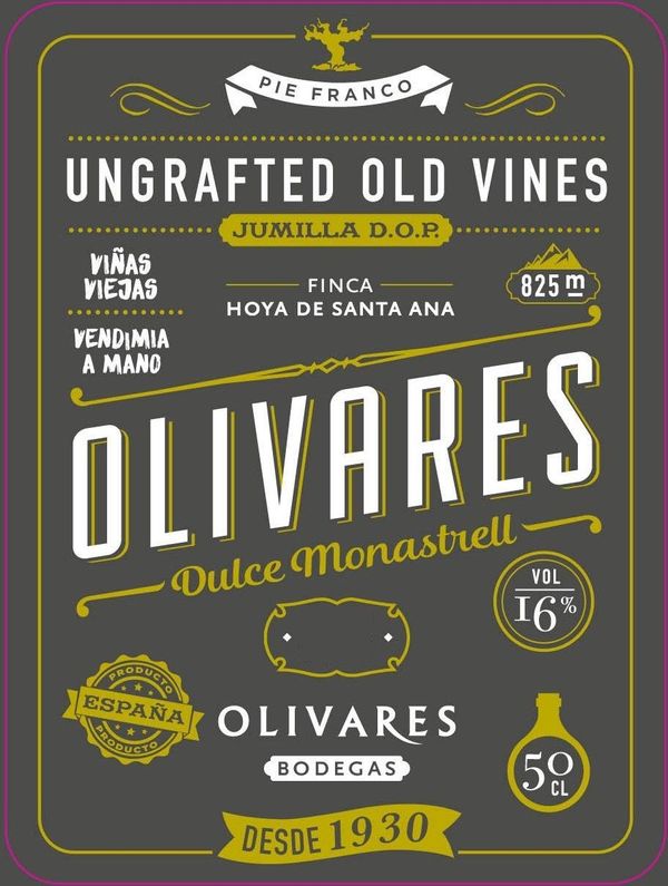 2016 Bodegas Olivares Dulce Monastrell