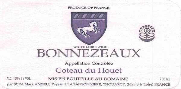 1996 La Ferme de la Sansonniere Bonnezeaux Coteau du Houet