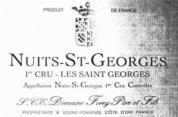 2013 Domaine Forey Père et Fils Nuits-St-Georges Les Saint-Georges