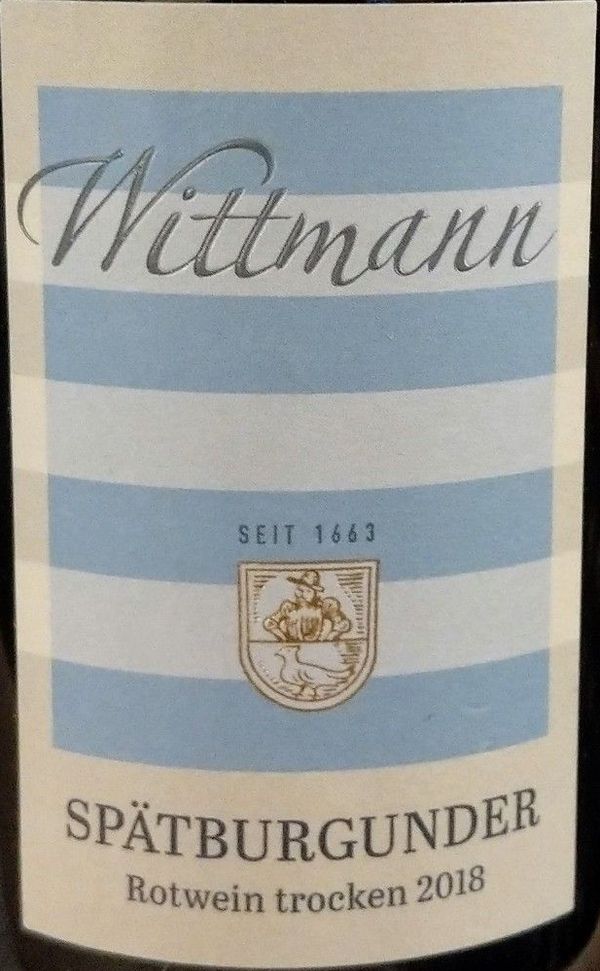 2019 Weingut Wittmann Spätburgunder Rotwein Trocken
