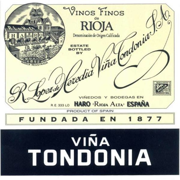 2001 López de Heredia Viña Tondonia Rioja Gran Reserva
