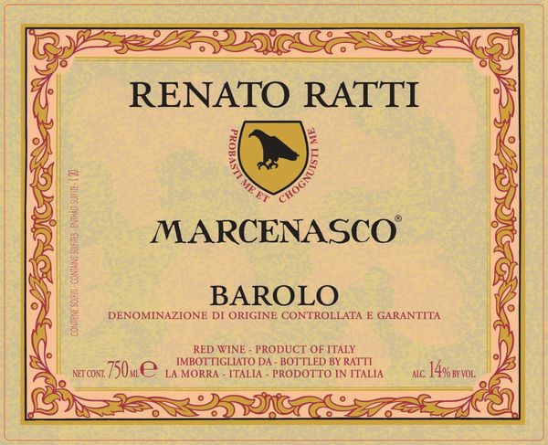 2015 Renato Ratti Barolo Marcenasco