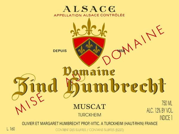 2020 Domaine Zind-Humbrecht Turckheim Muscat