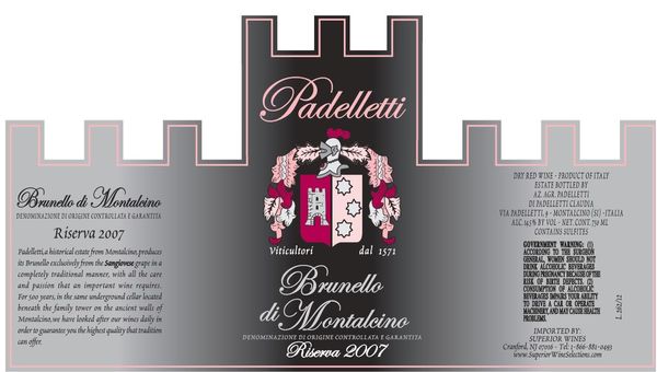2016 Padelletti Brunello di Montalcino Riserva