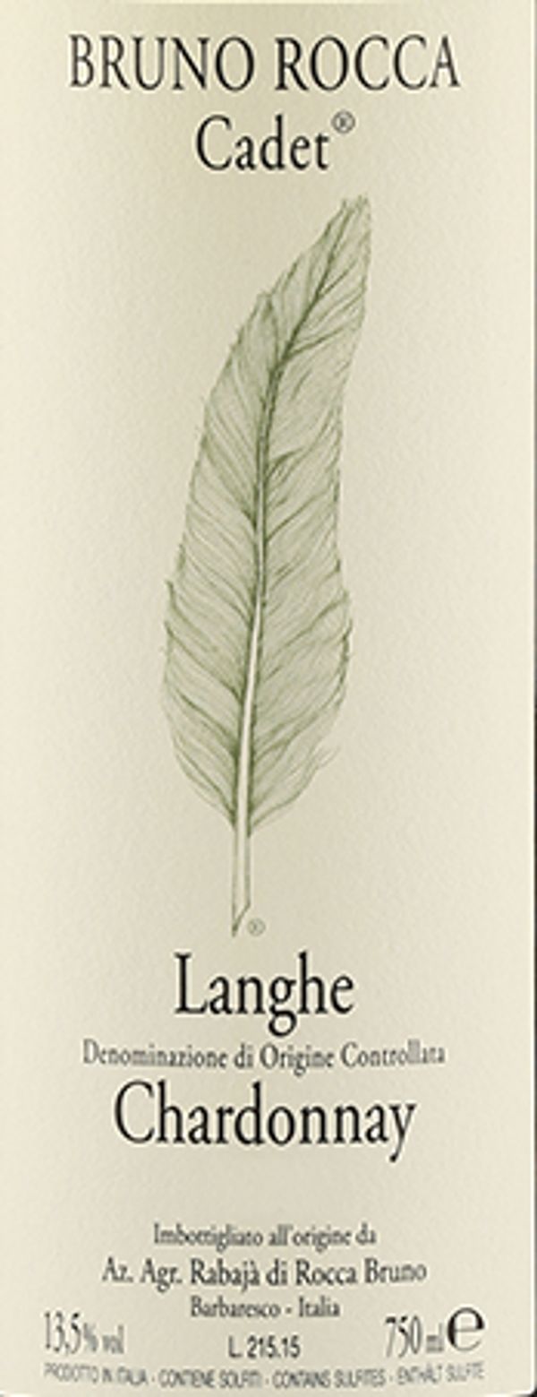2019 Bruno Rocca Langhe Chardonnay Cadet