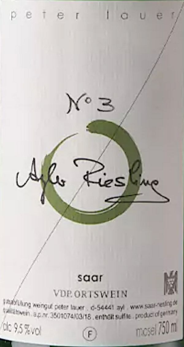 2020 Peter Lauer № 3 Ayler Riesling