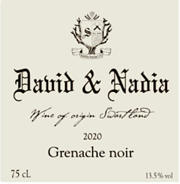 2020 David & Nadia Grenache Noir