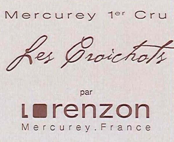 2020 Domaine Bruno Lorenzon Mercurey Les Croichots